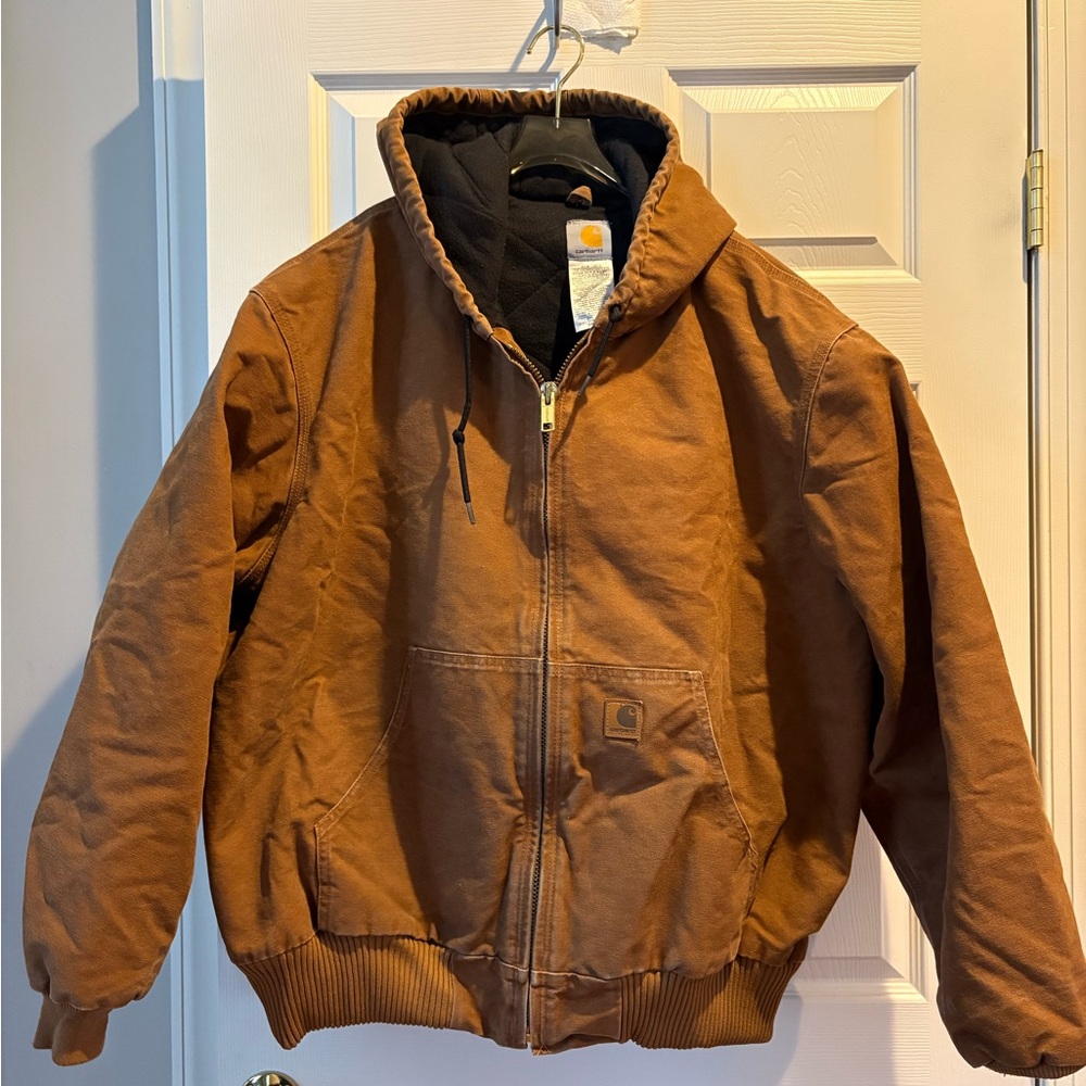 Vintage Carhartt J130 Canvas Zip up Jacket brown 2XL Regular